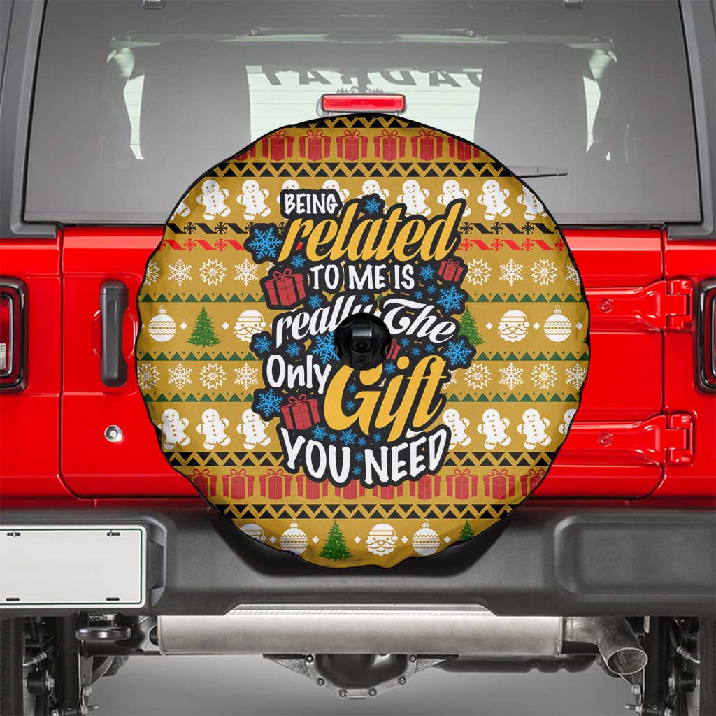 The Only Gift You Need Christmas Spare Tire Cover Xmas Holiday Patterns - undefined