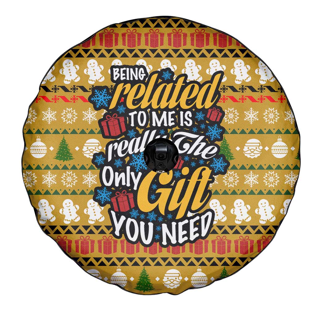 The Only Gift You Need Christmas Spare Tire Cover Xmas Holiday Patterns - undefined
