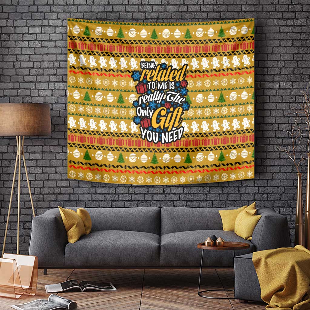 The Only Gift You Need Christmas Tapestry Xmas Holiday Patterns - undefined