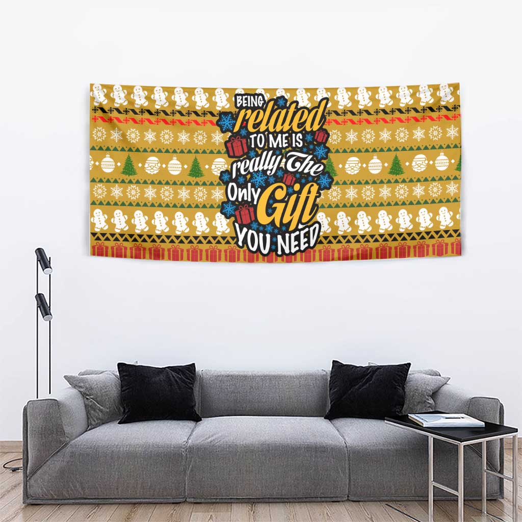 The Only Gift You Need Christmas Tapestry Xmas Holiday Patterns - undefined