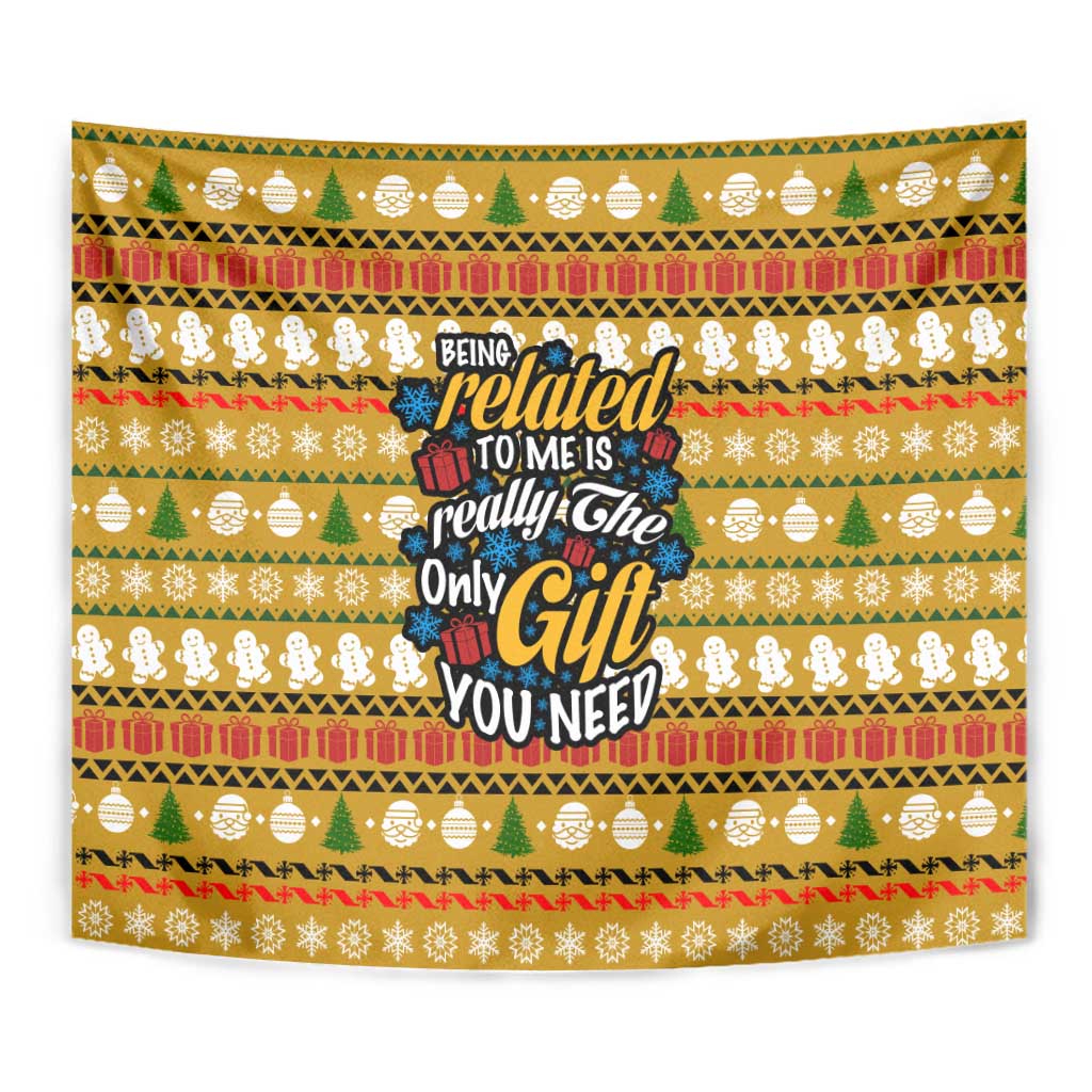 The Only Gift You Need Christmas Tapestry Xmas Holiday Patterns - undefined