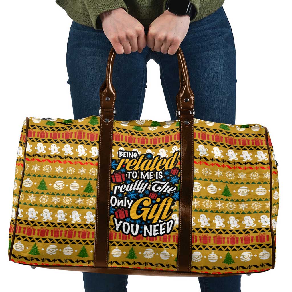 The Only Gift You Need Christmas Travel Bag Xmas Holiday Patterns - Wonder Print Shop