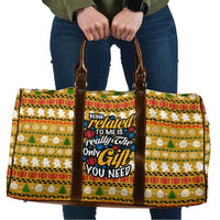 The Only Gift You Need Christmas Travel Bag Xmas Holiday Patterns - Wonder Print Shop