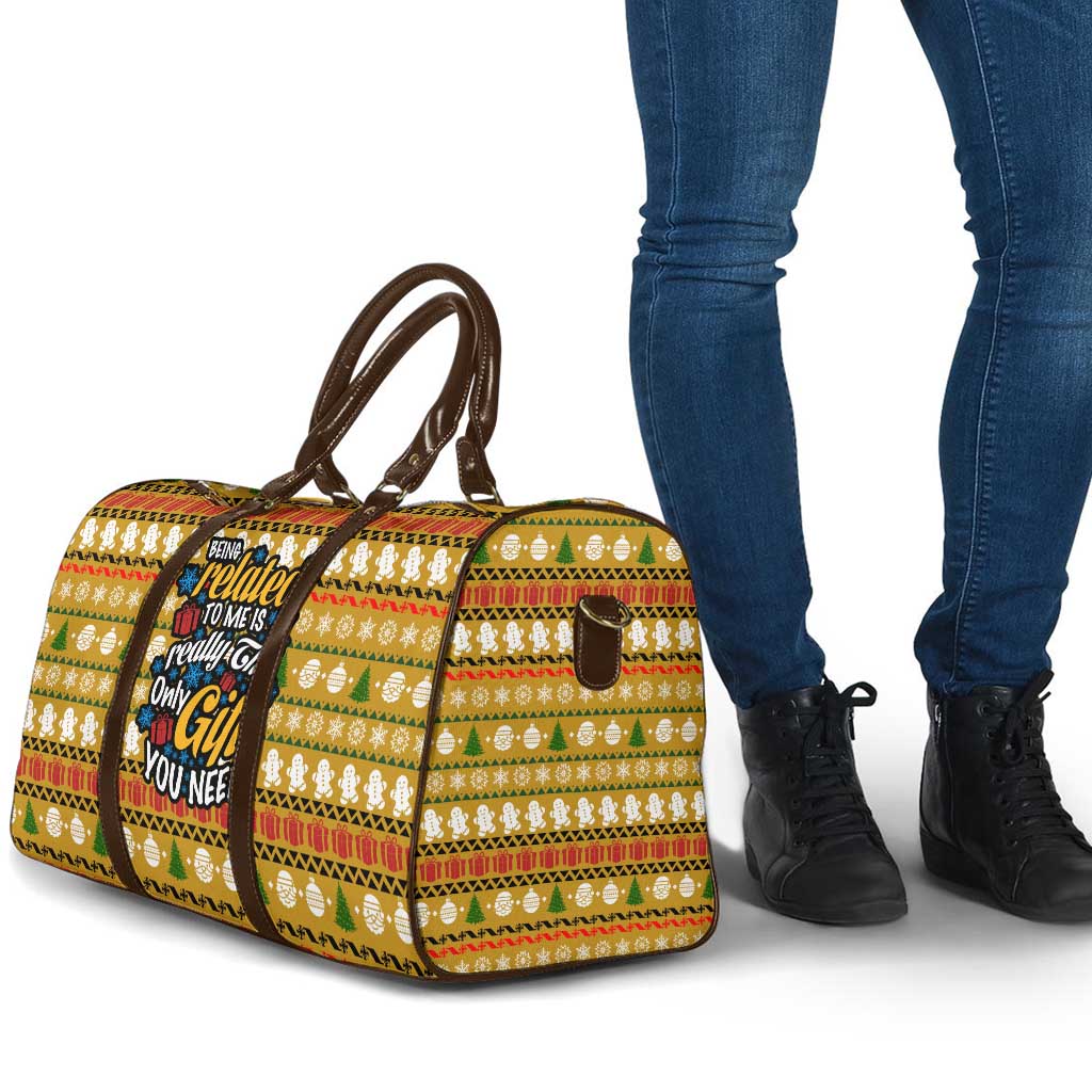 The Only Gift You Need Christmas Travel Bag Xmas Holiday Patterns - Wonder Print Shop