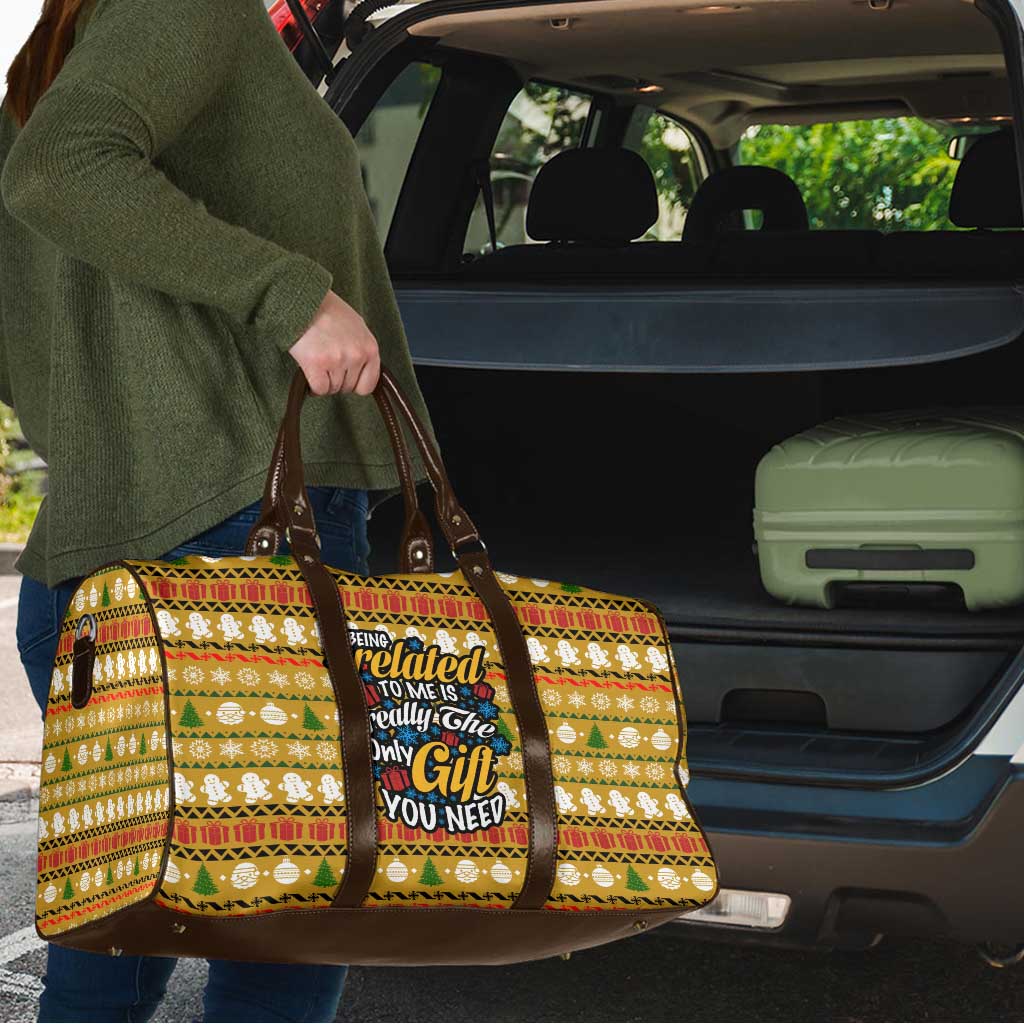 The Only Gift You Need Christmas Travel Bag Xmas Holiday Patterns - Wonder Print Shop