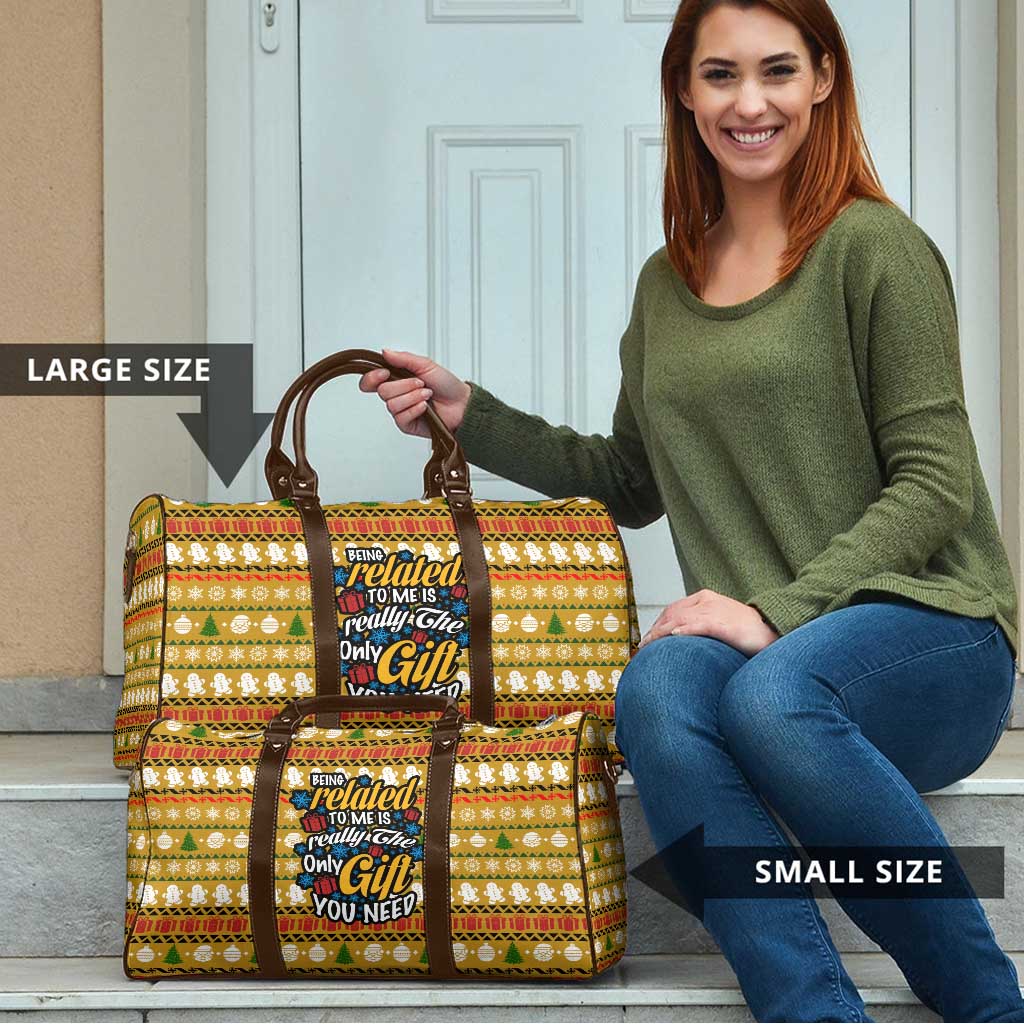 The Only Gift You Need Christmas Travel Bag Xmas Holiday Patterns - Wonder Print Shop