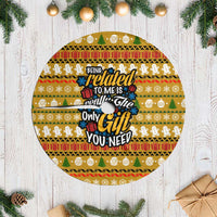 The Only Gift You Need Christmas Tree Skirt Xmas Holiday Patterns - Wonder Print Shop