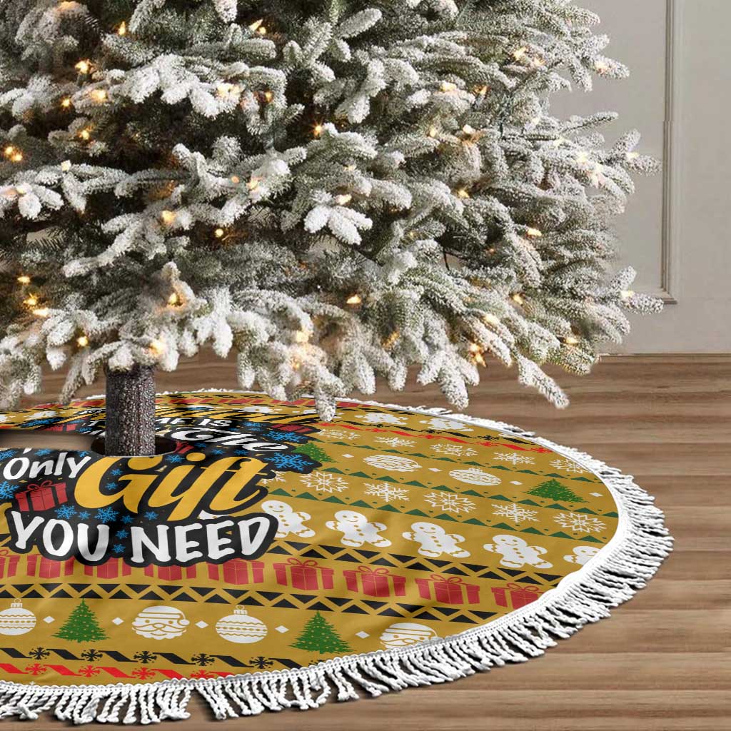 The Only Gift You Need Christmas Tree Skirt Xmas Holiday Patterns - Wonder Print Shop