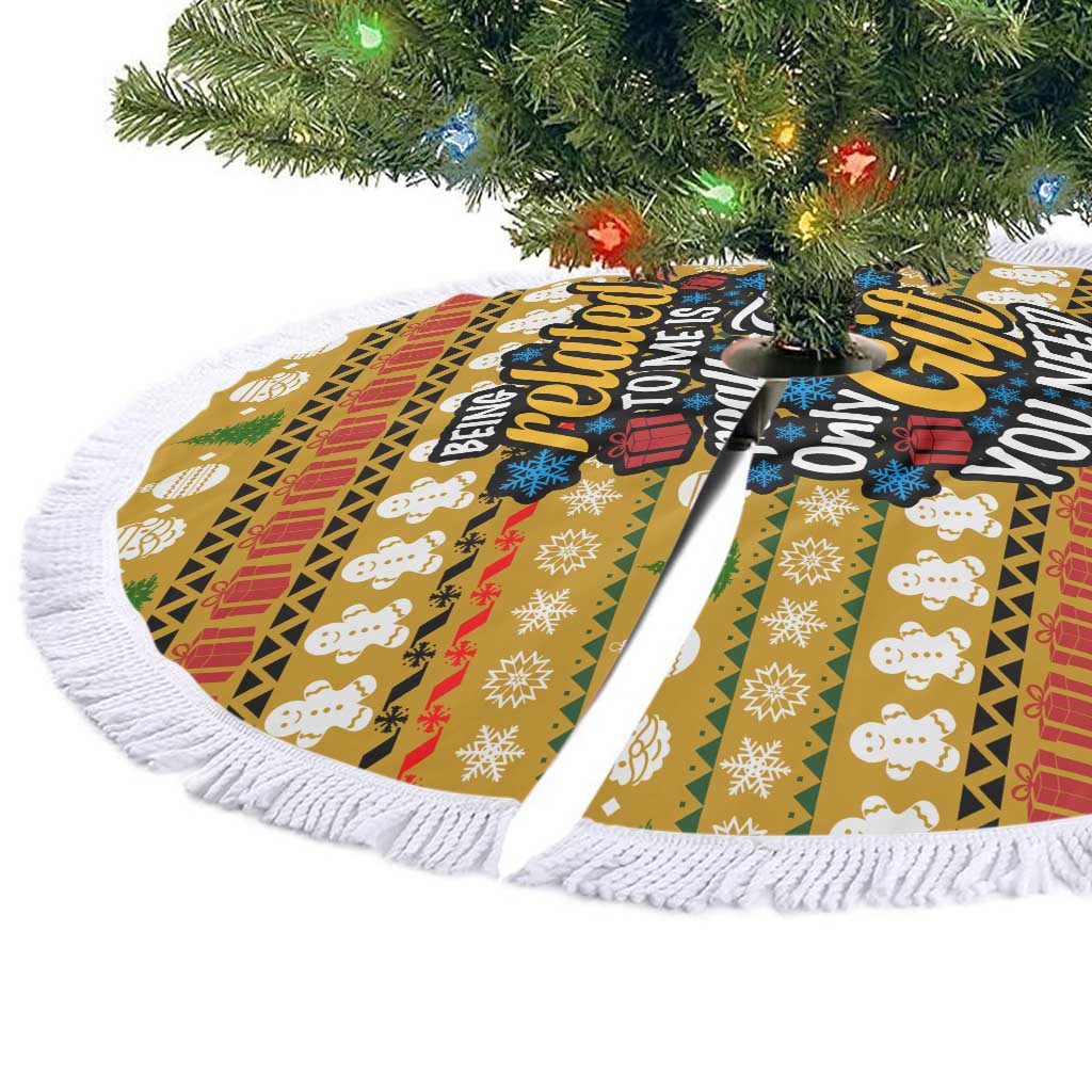 The Only Gift You Need Christmas Tree Skirt Xmas Holiday Patterns - Wonder Print Shop
