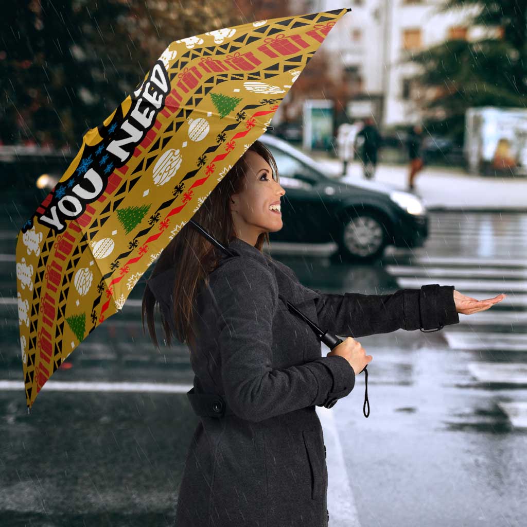 The Only Gift You Need Christmas Umbrella Xmas Holiday Patterns - Wonder Print Shop