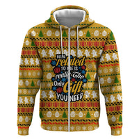 The Only Gift You Need Christmas Zip Hoodie Xmas Holiday Patterns - Wonder Print Shop