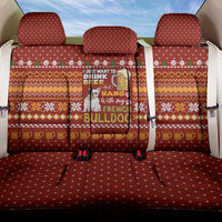 Drink Beer With French Bulldog Christmas Back Car Seat Cover Xmas Holiday Patterns - Wonder Print Shop