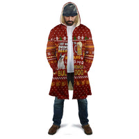 Drink Beer With French Bulldog Christmas Cloak Xmas Holiday Patterns - Wonder Print Shop