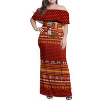Drink Beer With French Bulldog Christmas Family Matching Off Shoulder Maxi Dress and Hawaiian Shirt Xmas Holiday Patterns - Wonder Print Shop