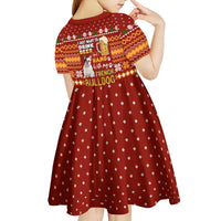 Drink Beer With French Bulldog Christmas Kid Short Sleeve Dress Xmas Holiday Patterns - Wonder Print Shop