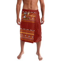 Drink Beer With French Bulldog Christmas Lavalava Xmas Holiday Patterns - Wonder Print Shop