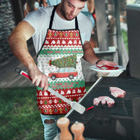 I Just Want To Camping Christmas Apron Xmas Holiday Patterns - Wonder Print Shop