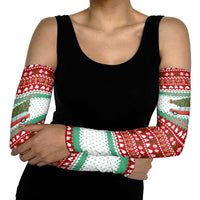 I Just Want To Camping Christmas Arm Sleeves Xmas Holiday Patterns - Wonder Print Shop