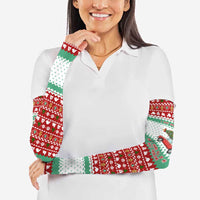 I Just Want To Camping Christmas Arm Sleeves Xmas Holiday Patterns - Wonder Print Shop