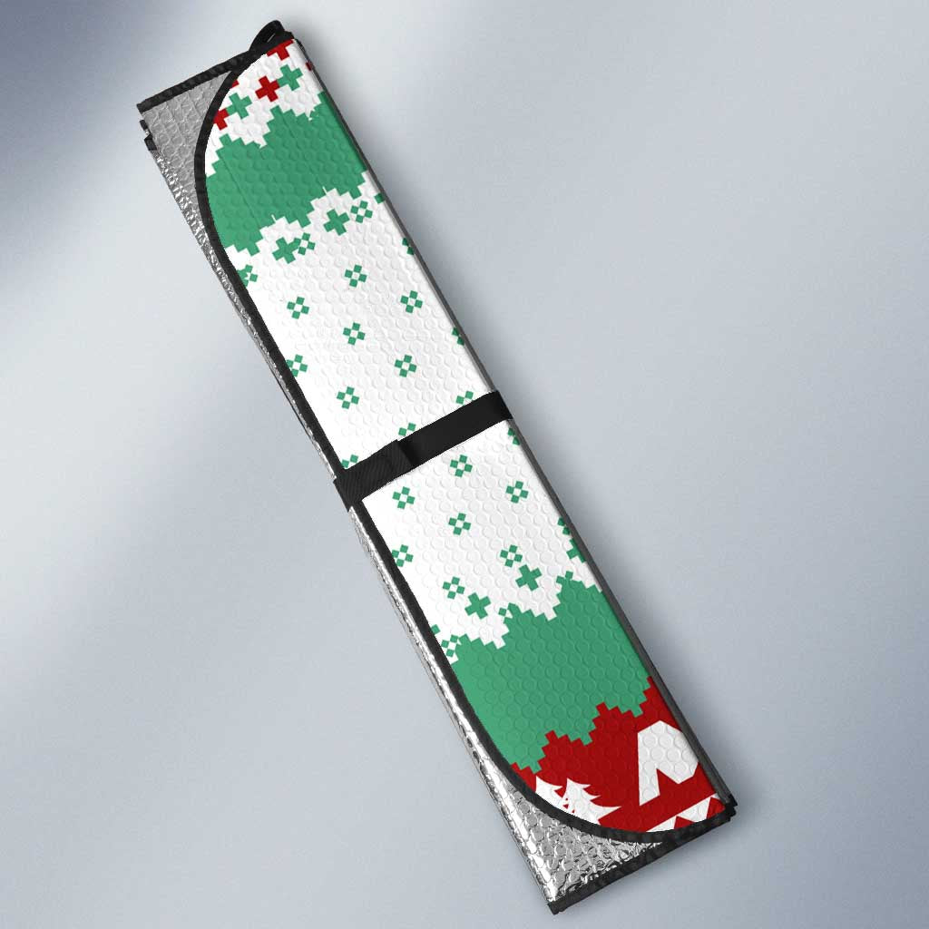 I Just Want To Camping Christmas Auto Sun Shade Xmas Holiday Patterns - Wonder Print Shop