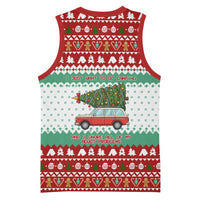 I Just Want To Camping Christmas Basketball Jersey Xmas Holiday Patterns - Wonder Print Shop