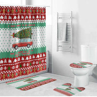 I Just Want To Camping Christmas Bathroom Set Xmas Holiday Patterns - Wonder Print Shop