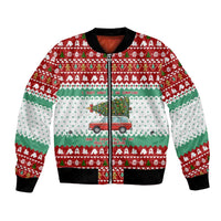 I Just Want To Camping Christmas Bomber Jacket Xmas Holiday Patterns - Wonder Print Shop