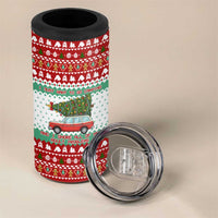 I Just Want To Camping Christmas 4 in 1 Can Cooler Tumbler Xmas Holiday Patterns - Wonder Print Shop