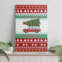 I Just Want To Camping Christmas Canvas Wall Art Xmas Holiday Patterns - Wonder Print Shop
