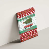 I Just Want To Camping Christmas Canvas Wall Art Xmas Holiday Patterns - Wonder Print Shop