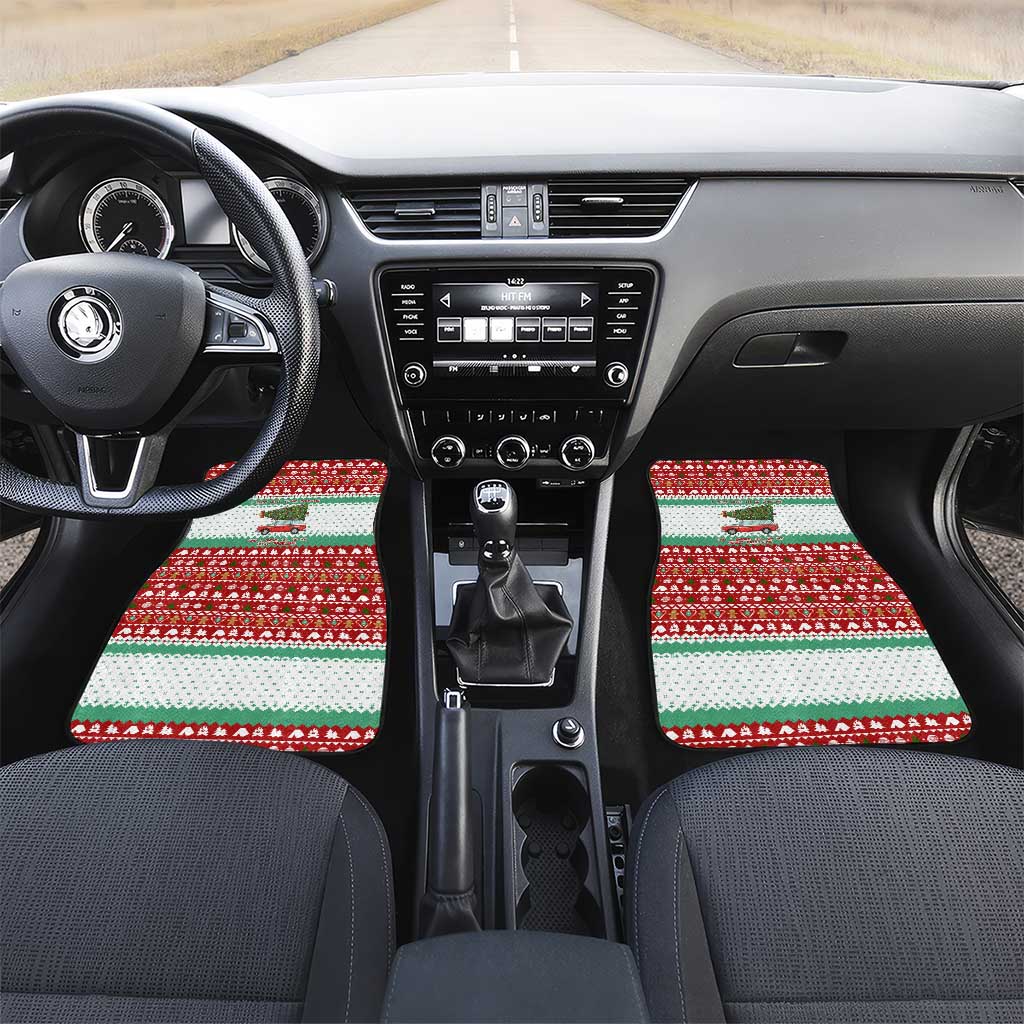 I Just Want To Camping Christmas Car Mats Xmas Holiday Patterns - Wonder Print Shop