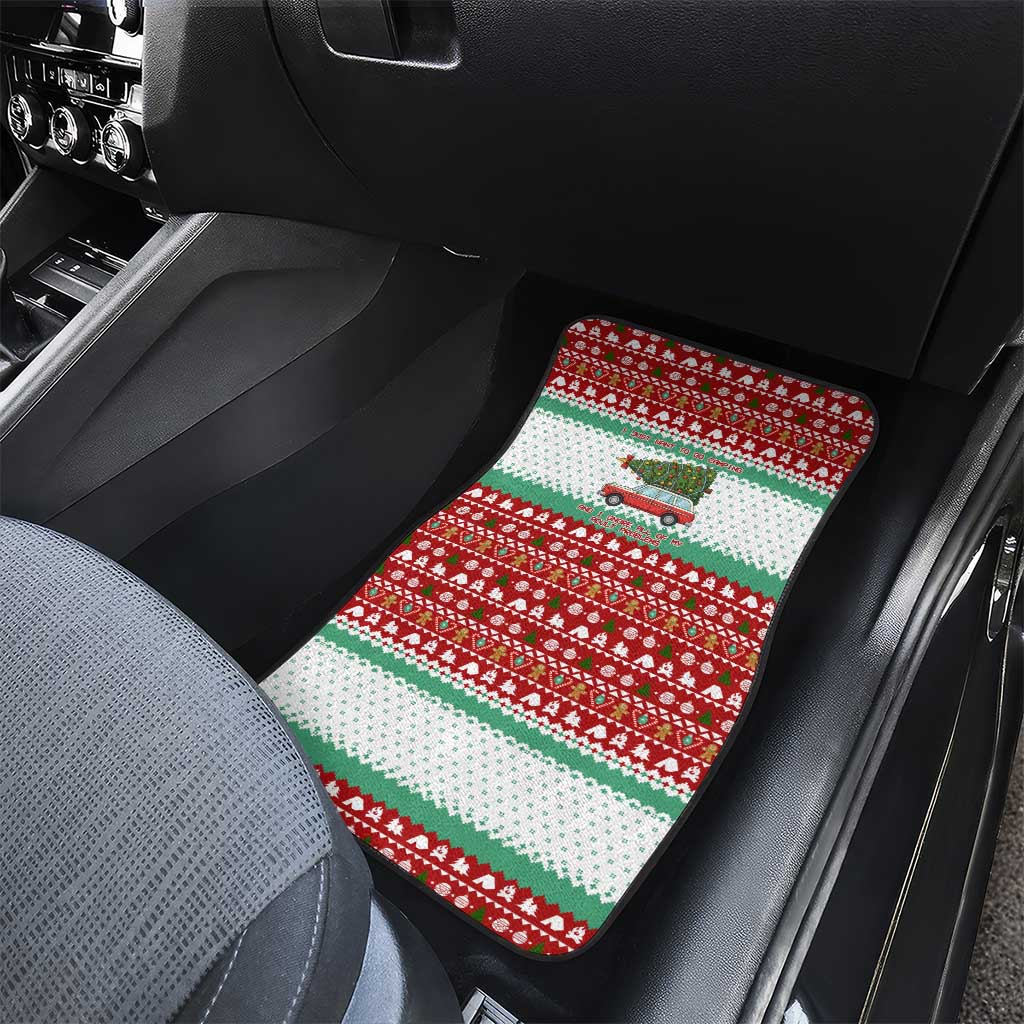 I Just Want To Camping Christmas Car Mats Xmas Holiday Patterns - Wonder Print Shop