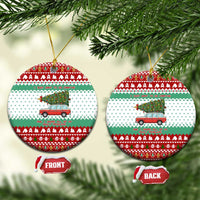I Just Want To Camping Christmas Ceramic Ornament Xmas Holiday Patterns - Wonder Print Shop