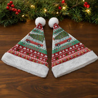 I Just Want To Camping Christmas Santa Hat Xmas Holiday Patterns - Wonder Print Shop