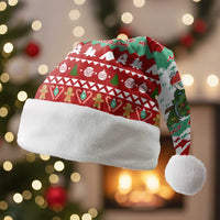 I Just Want To Camping Christmas Santa Hat Xmas Holiday Patterns - Wonder Print Shop