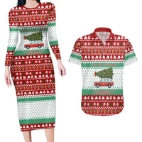 I Just Want To Camping Christmas Couples Matching Long Sleeve Bodycon Dress and Hawaiian Shirt Xmas Holiday Patterns - Wonder Print Shop