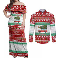 I Just Want To Camping Christmas Couples Matching Off Shoulder Maxi Dress and Long Sleeve Button Shirt Xmas Holiday Patterns - Wonder Print Shop
