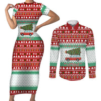 I Just Want To Camping Christmas Couples Matching Short Sleeve Bodycon Dress and Long Sleeve Button Shirt Xmas Holiday Patterns - Wonder Print Shop