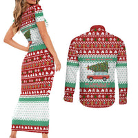 I Just Want To Camping Christmas Couples Matching Short Sleeve Bodycon Dress and Long Sleeve Button Shirt Xmas Holiday Patterns - Wonder Print Shop