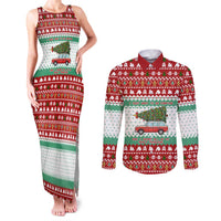 I Just Want To Camping Christmas Couples Matching Tank Maxi Dress and Long Sleeve Button Shirt Xmas Holiday Patterns - Wonder Print Shop
