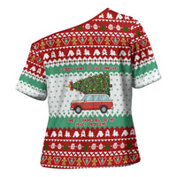 I Just Want To Camping Christmas Cross Shoulder Shirt Xmas Holiday Patterns - Wonder Print Shop