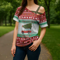 I Just Want To Camping Christmas Cross Shoulder Shirt Xmas Holiday Patterns - Wonder Print Shop