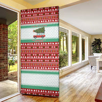 I Just Want To Camping Christmas Door Cover Xmas Holiday Patterns - Wonder Print Shop