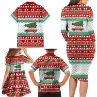 I Just Want To Camping Christmas Family Matching Long Sleeve Bodycon Dress and Hawaiian Shirt Xmas Holiday Patterns - Wonder Print Shop