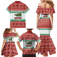 I Just Want To Camping Christmas Family Matching Mermaid Dress and Hawaiian Shirt Xmas Holiday Patterns - Wonder Print Shop