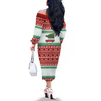 I Just Want To Camping Christmas Family Matching Off The Shoulder Long Sleeve Dress and Hawaiian Shirt Xmas Holiday Patterns - Wonder Print Shop