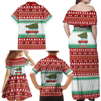 I Just Want To Camping Christmas Family Matching Off Shoulder Maxi Dress and Hawaiian Shirt Xmas Holiday Patterns - Wonder Print Shop