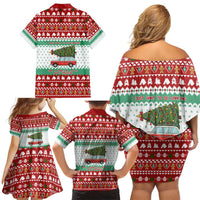 I Just Want To Camping Christmas Family Matching Off Shoulder Short Dress and Hawaiian Shirt Xmas Holiday Patterns - Wonder Print Shop