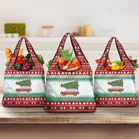 I Just Want To Camping Christmas Grocery Bag Xmas Holiday Patterns - Wonder Print Shop