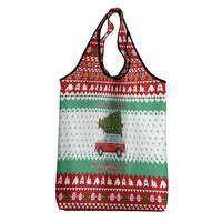 I Just Want To Camping Christmas Grocery Bag Xmas Holiday Patterns - Wonder Print Shop